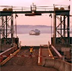 Orcas Ferry Landing in Early Morning